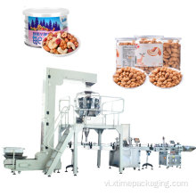 Nuts Filling Canning Máy đóng gói trong lon giấy